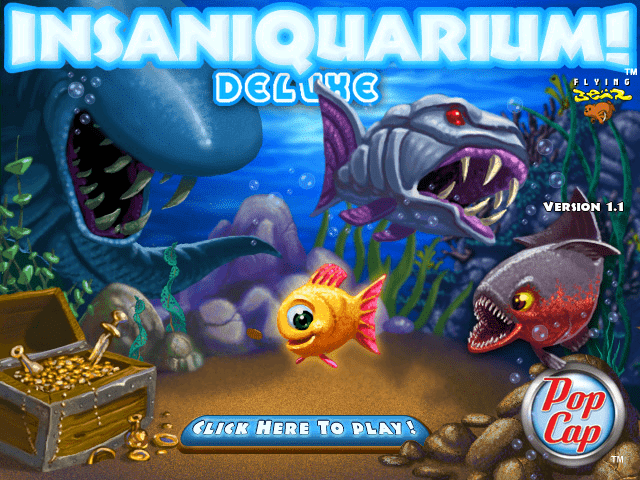 Insaniquarium Titlescreen